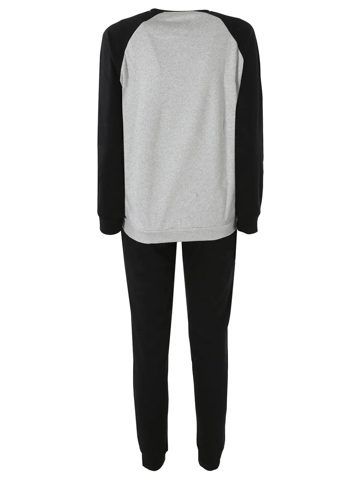 Givova Pigiama lungo da donna in cotone interlock con stampa - grigio