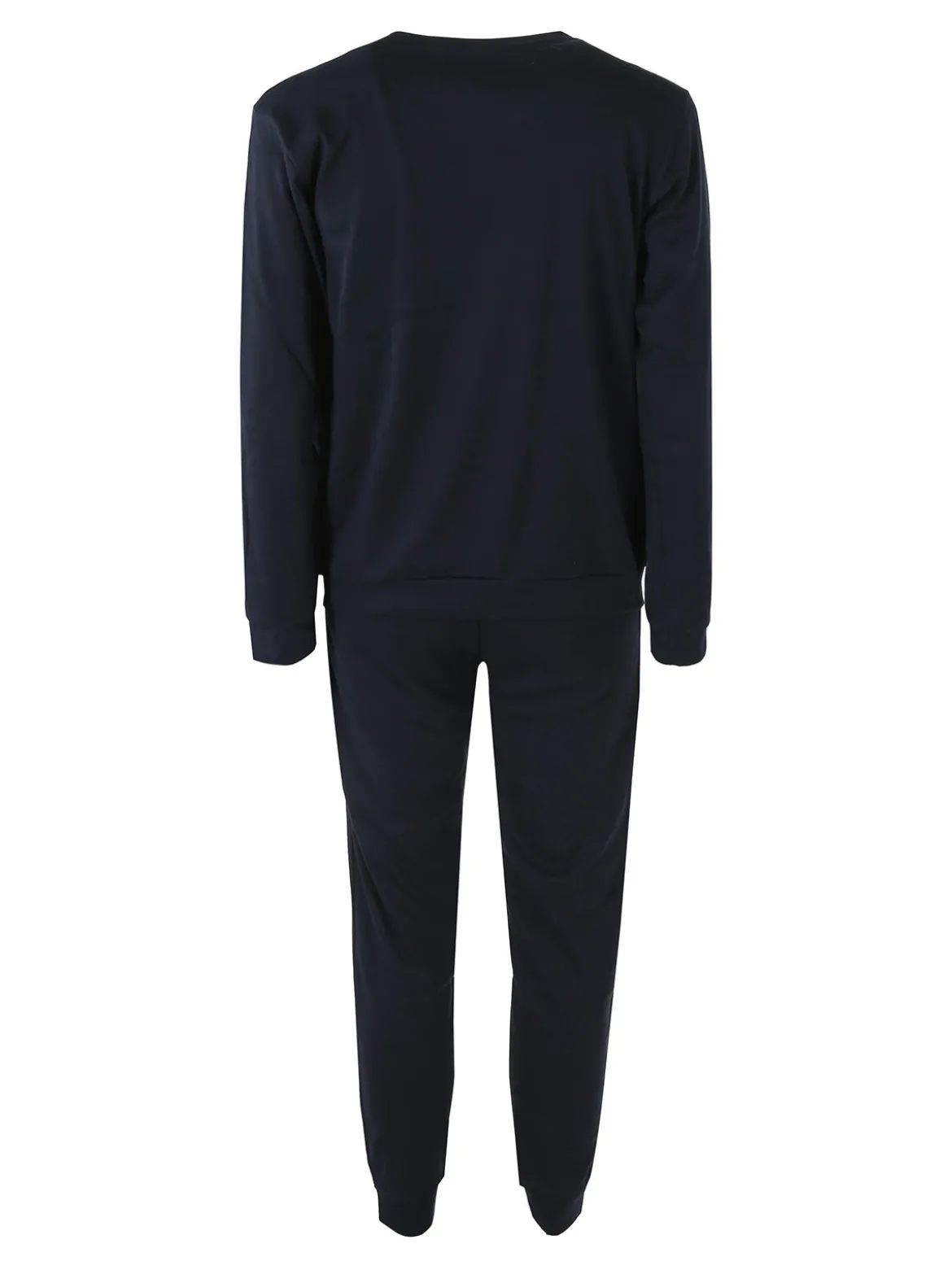 Givova Pigiama uomo in misto cotone interlock con logo - blu scuro