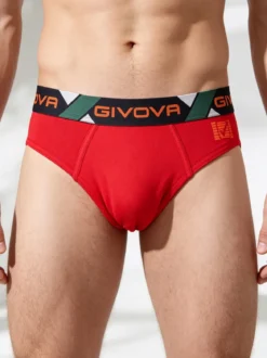 Givova Slip da uomo tinta unita in cotone bielastico