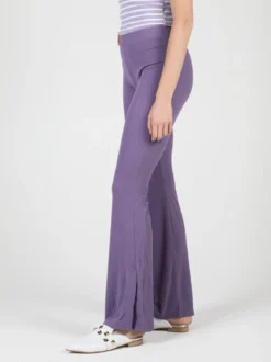 Gladys Leggings donna leggeri con finale a zampa e spacco laterale