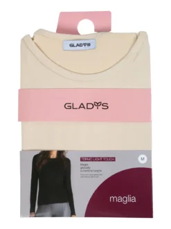 Gladys Maglia girocollo da donna termo light - naturale