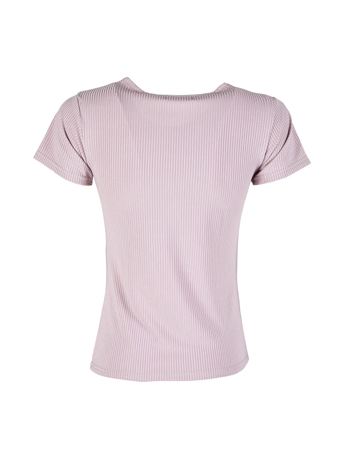 Gladys T-shirt donna girocollo a costine