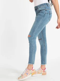 Griffai Jeans donna skinny con strappi