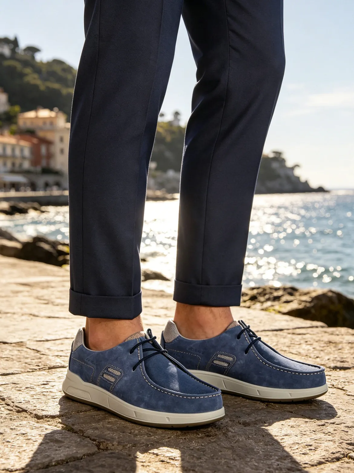 Grisport Mocassini da uomo in pelle scamosciata
