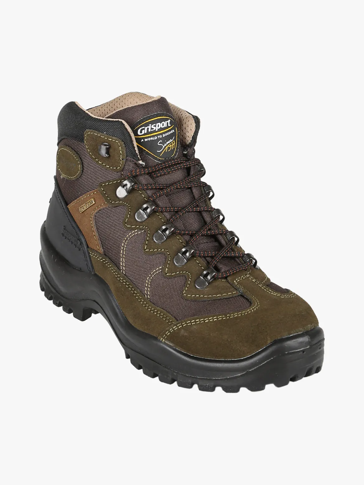 Grisport Scarponi trekking da uomo in pelle - oliva