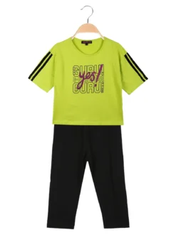 Guru Completo corto da bambina con leggings 3/4