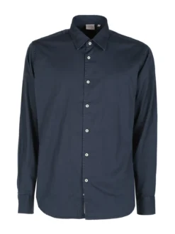 Guy Camicia da uomo in cotone a maniche lunghe