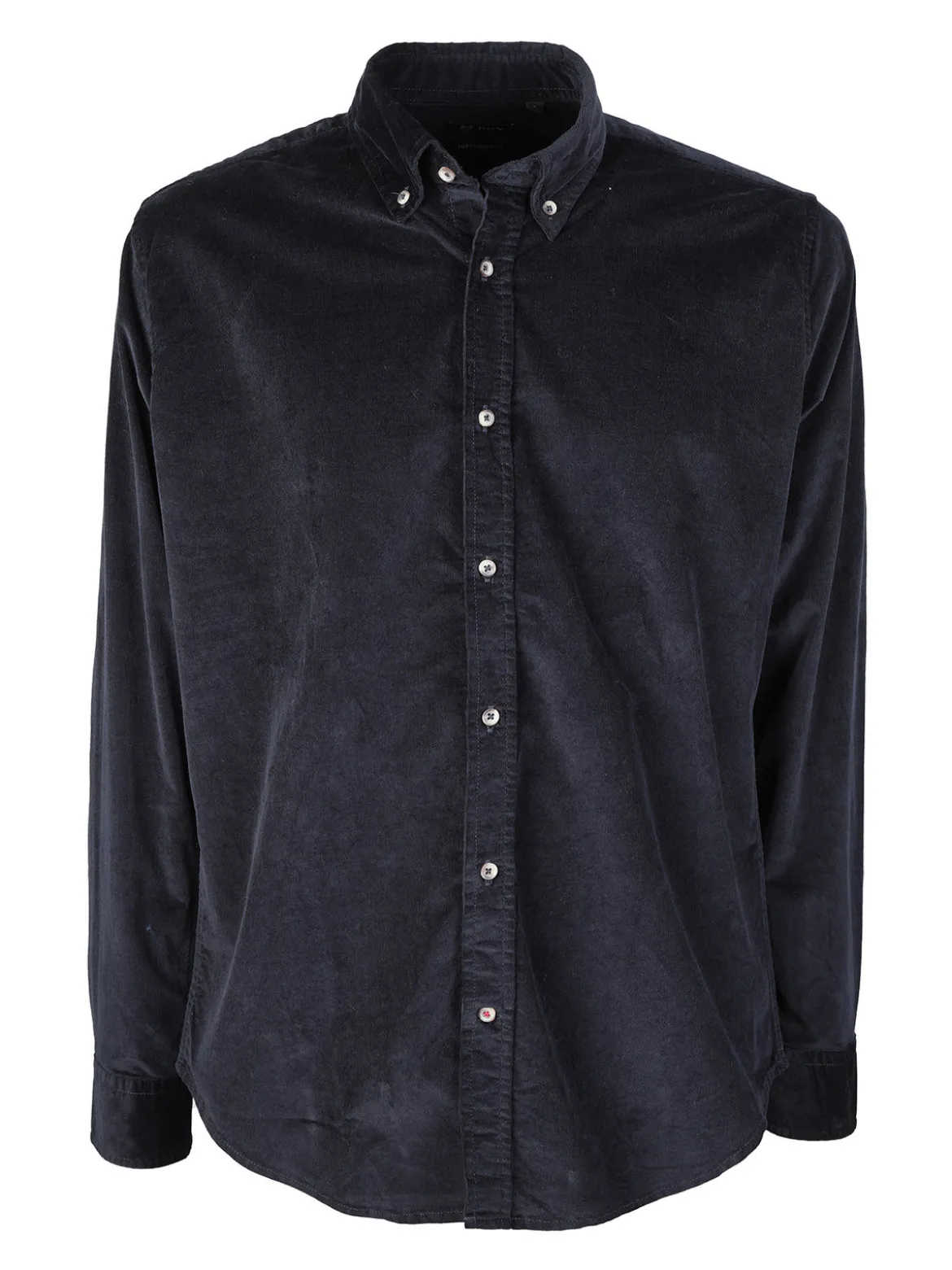 Guy Camicia da uomo in velluto a maniche lunghe