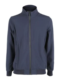 Guy Giacca da uomo con zip e interno in pile - blu scuro