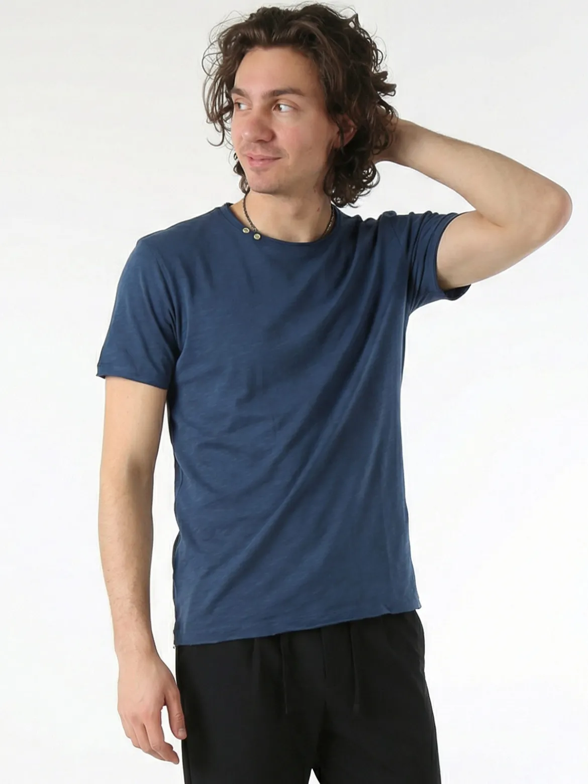 Guy T-shirt girocollo da uomo in cotone - jeans