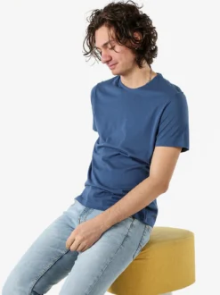 Guy T-shirt girocollo da uomo in cotone - jeans