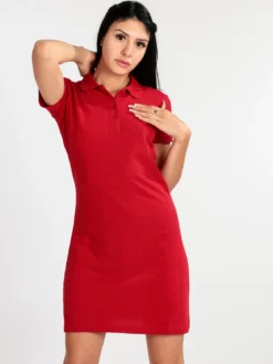 Hangar93 Vestito donna in cotone a maniche corte