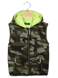 Hello Boy Gilet imbottito militare da bambino