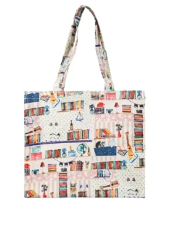 Hernan Borsa shopper della spesa con stampe - beige