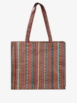 Hernan Borsa shopper della spesa con stampe - cuoio