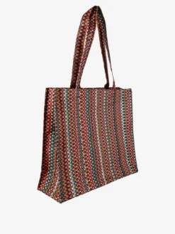 Hernan Borsa shopper della spesa con stampe - cuoio