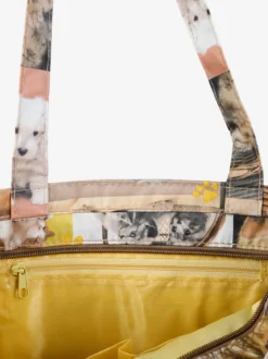 Hernan Borsa shopper della spesa con stampe - giallo