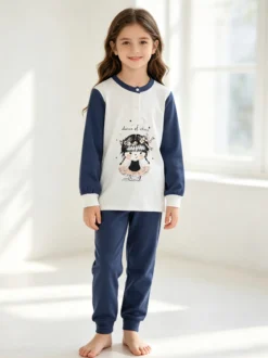 Hooky Pigiama lungo bambina in cotone