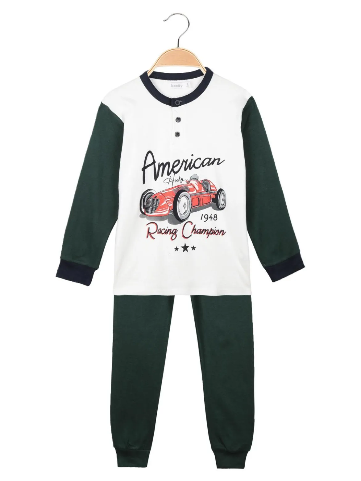 Hooky Pigiama lungo bambino con bottoni