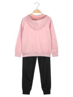 Hope Star Completo tuta da bambina con cappuccio e zip - rosa