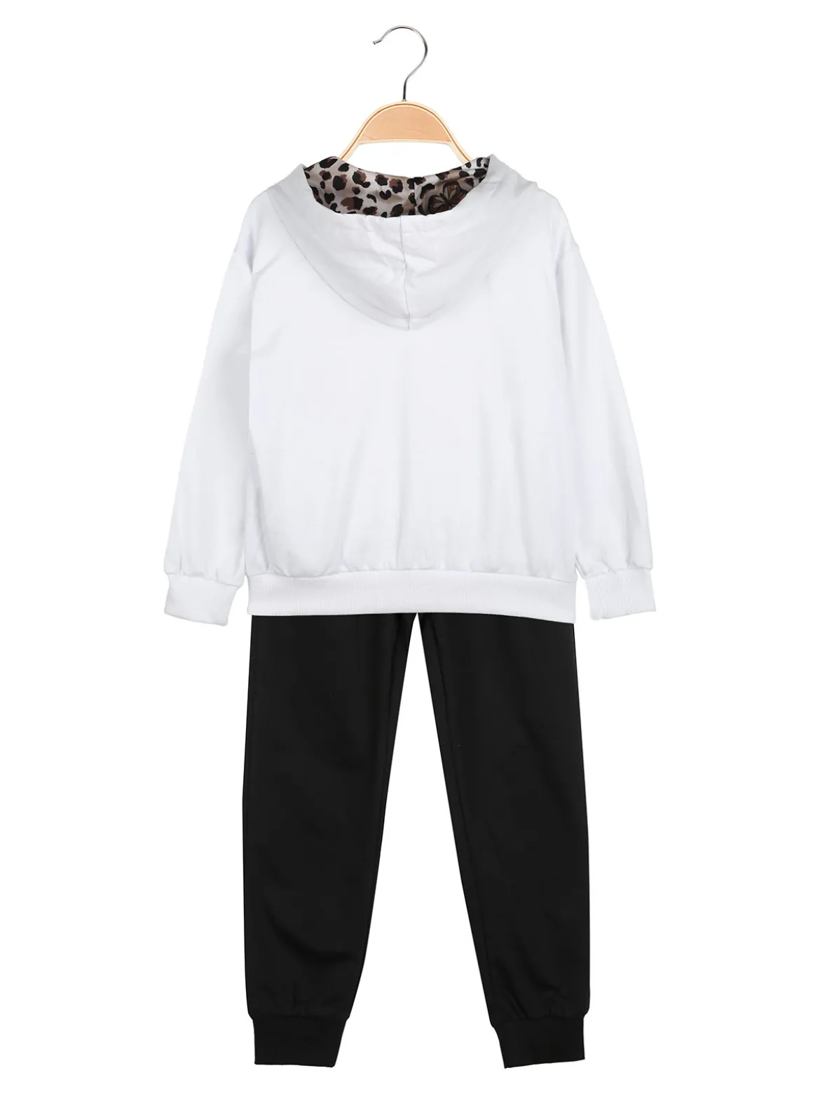 Hope Star Completo tuta 3 pezzi da bambina con cappuccio e zip - bianco