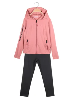 Hope Star Completo tuta sportiva 2 pezzi da bambina con cappuccio e zip