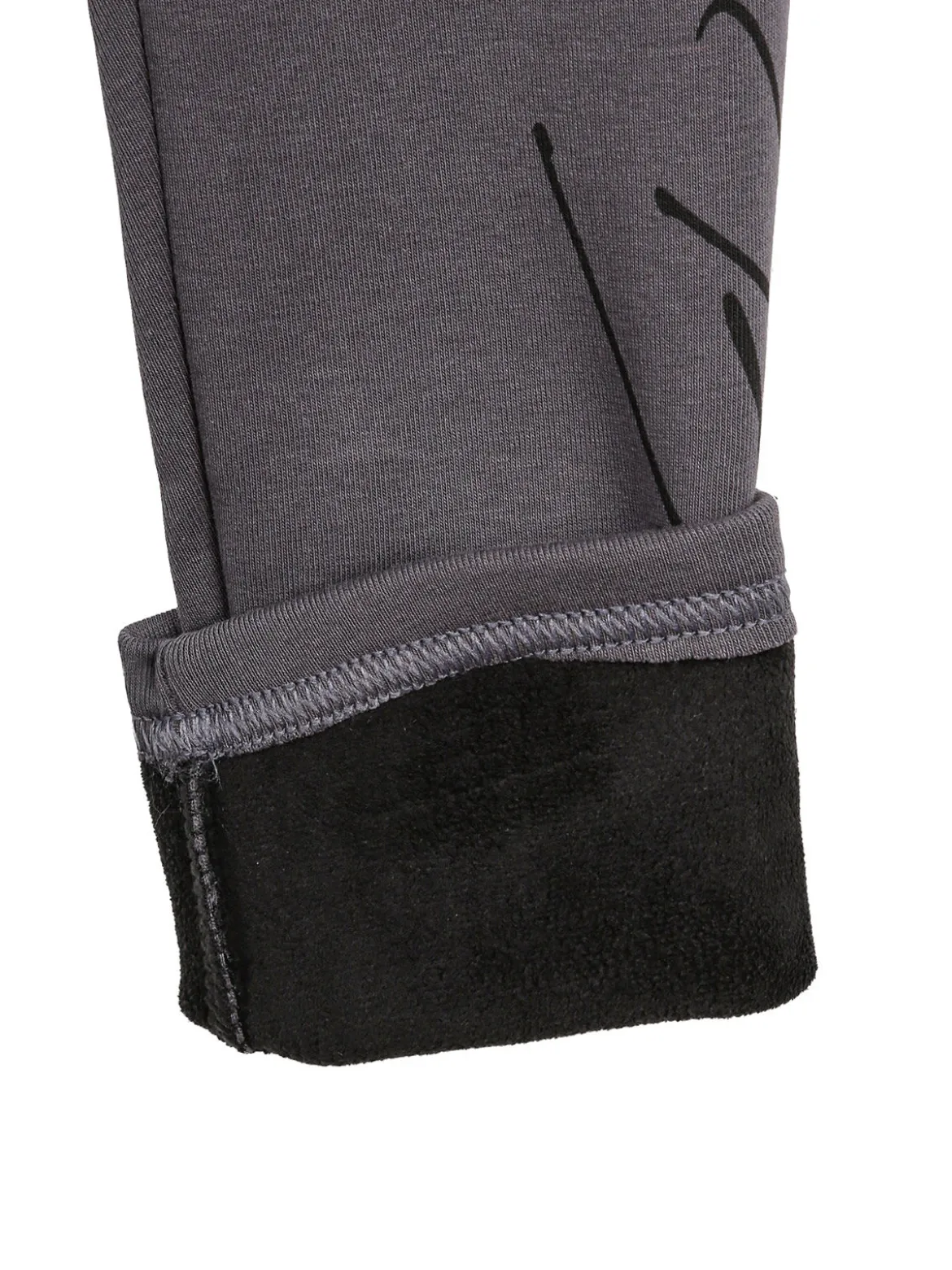 Hope Star Leggings felpati da bambina - antracite