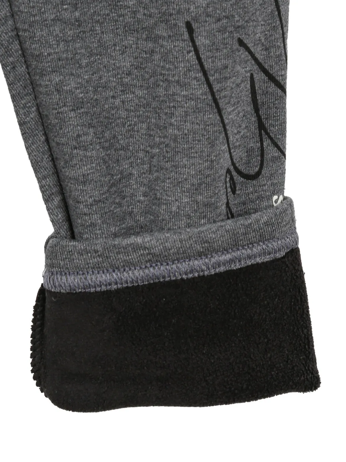 Hope Star Leggings felpati da bambina - grigio scuro