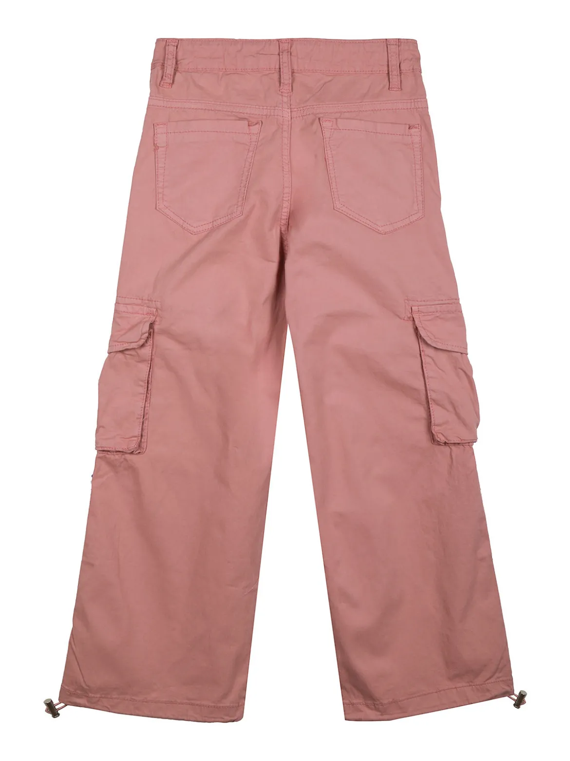 Hope Star Pantaloni cargo da bambina in cotone con coulisse sul fondo