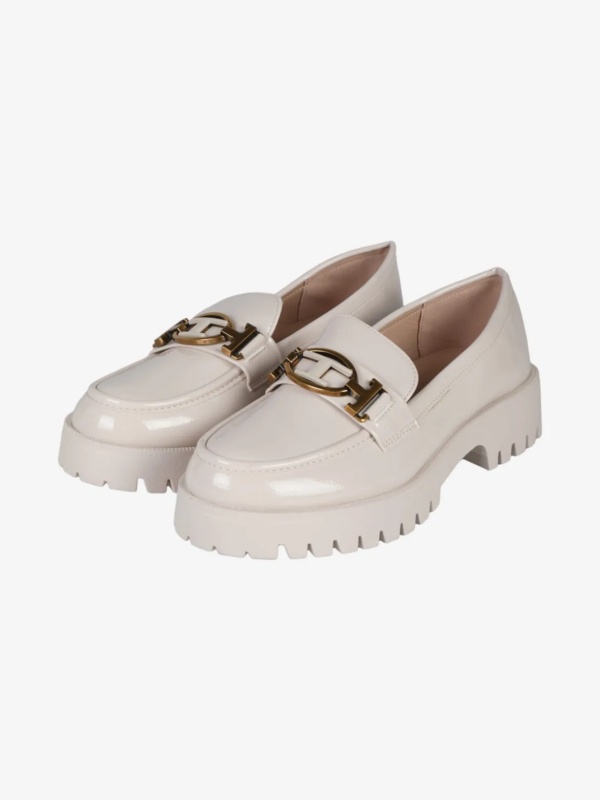 Ideal Shoes Mocassini donna con platform