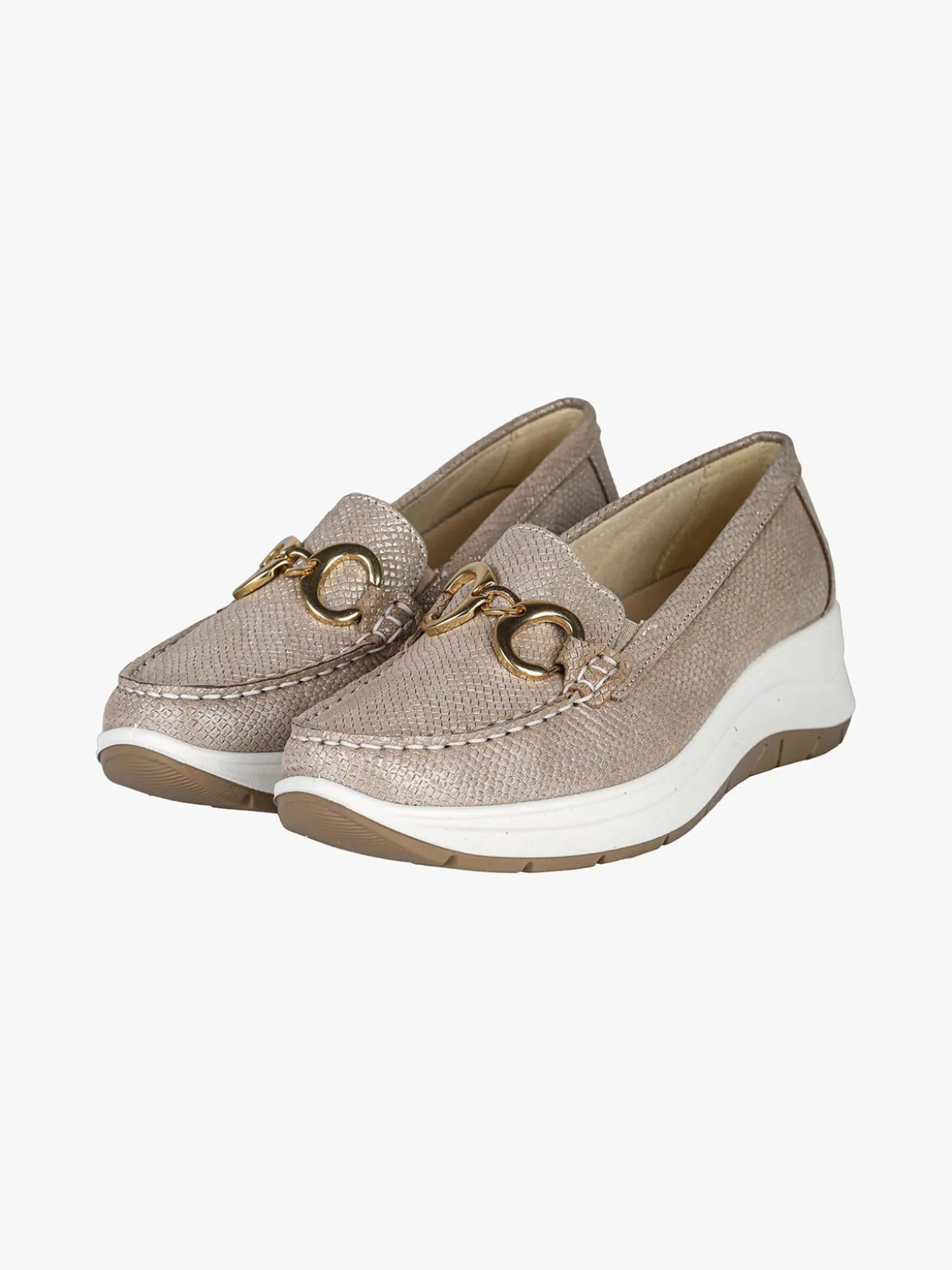 Igi&Co Mocassini donna in pelle con zeppa
