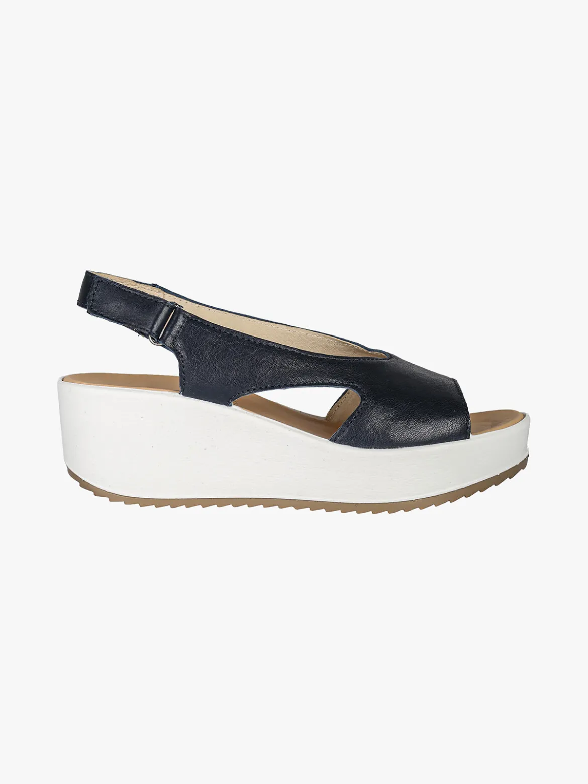 Igi&Co Sandali donna in pelle con zeppa platform