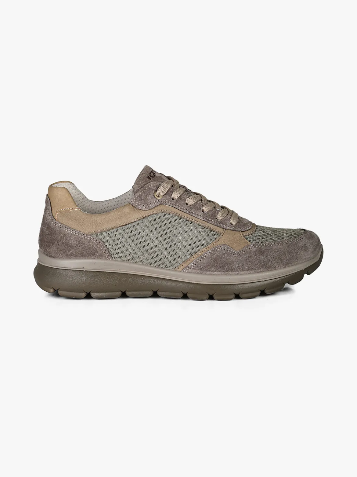 Igi&Co Sneakers da uomo in pelle scamosciata e mesh