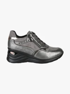 Inblu Sneakers donna con zeppa - grigio scuro