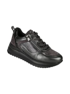 Inblu Sneakers donna stringate con platform - grigio scuro