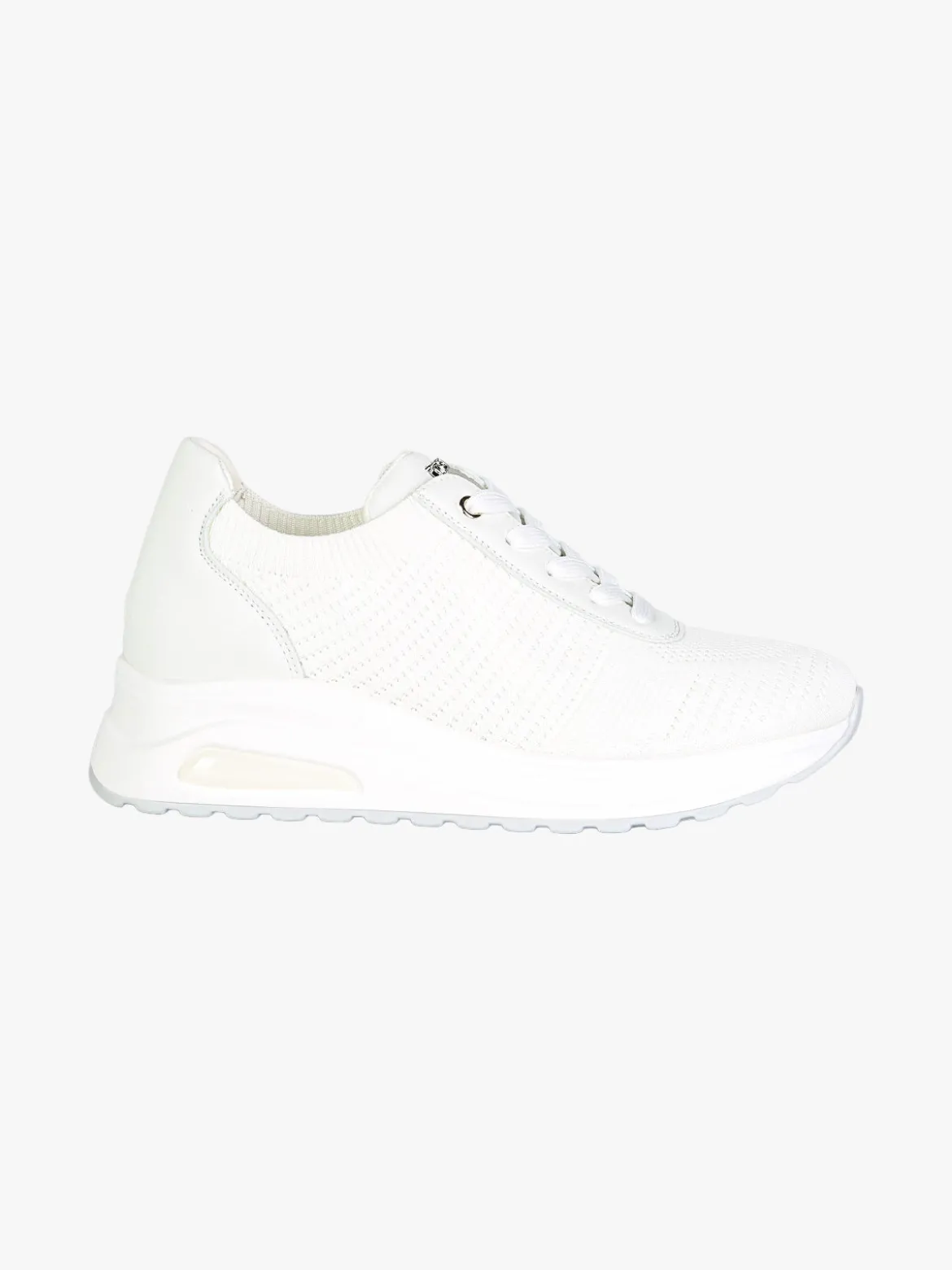 Inblu Sneakers sportive da donna in maglia con air - bianco