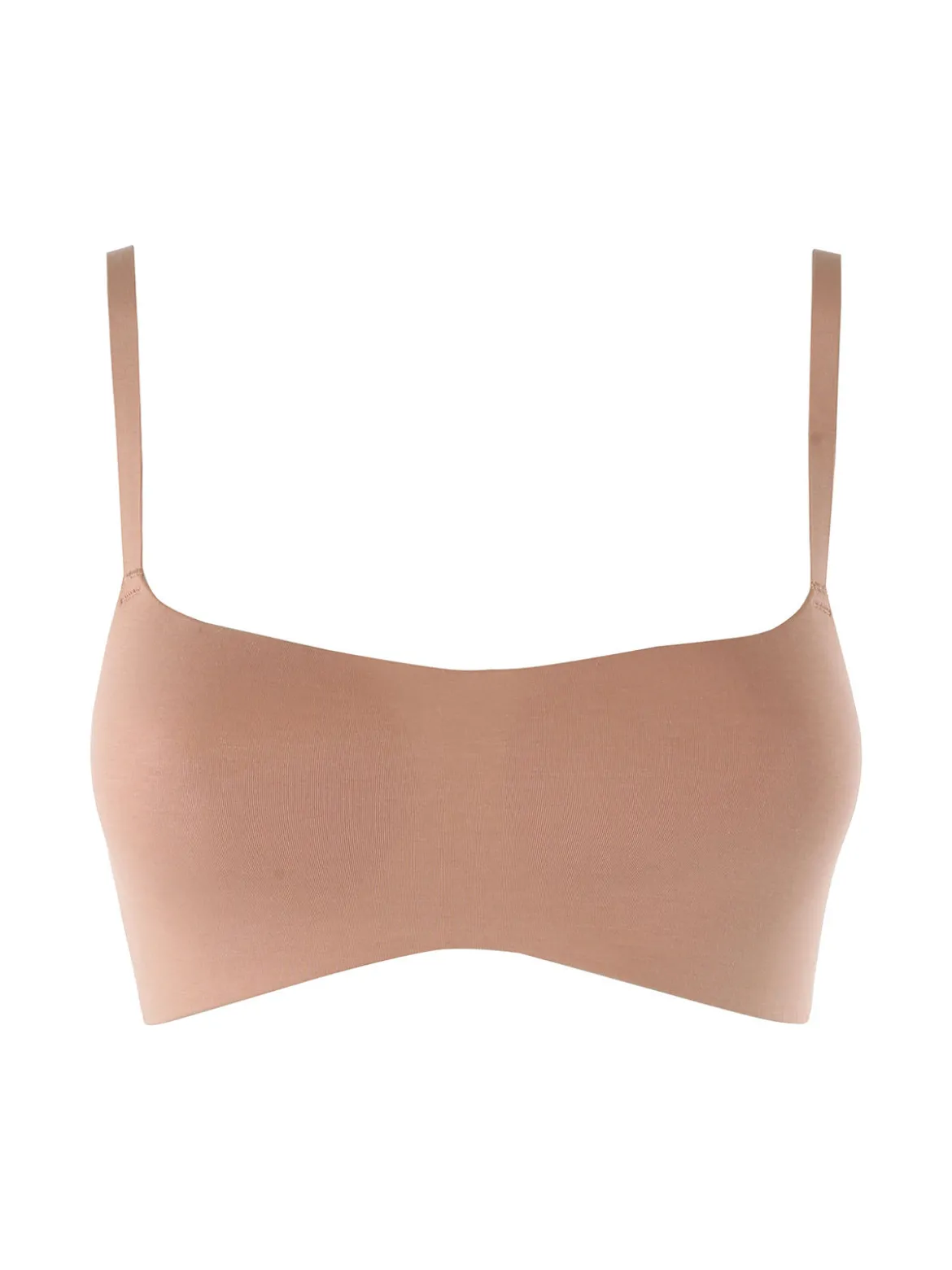 Infiore Brassiere in cotone con profili termosaldati COPPA B - cammello