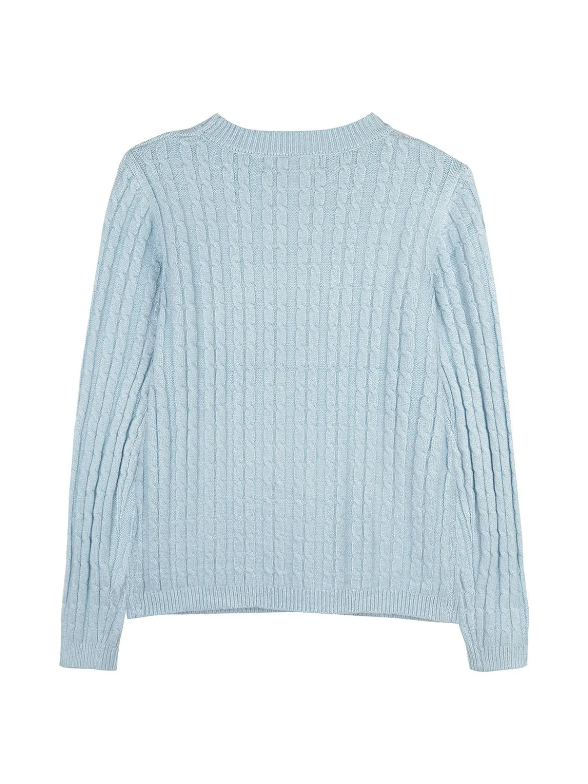 Injuly Maglione girocollo da bambina a trecce