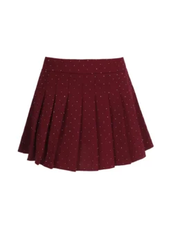 Insta Firenze Gonna a pantalone da donna con pieghe e strass