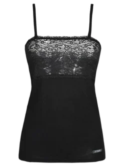 Intimami Canotta intima con pizzo in cotone bielastico