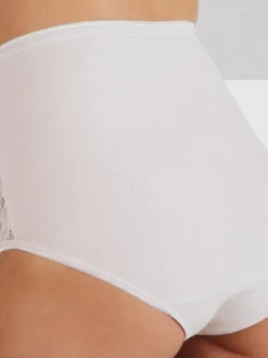 Intimami Culotte in cotone con pizzo