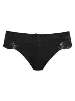Intimami Slip in cotone bielastico con pizzo