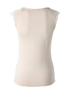 Intimami Top donna a spalla larga con scollo in pizzo - nudo
