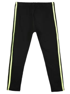Jebellina Leggings da bambina con striscia laterale