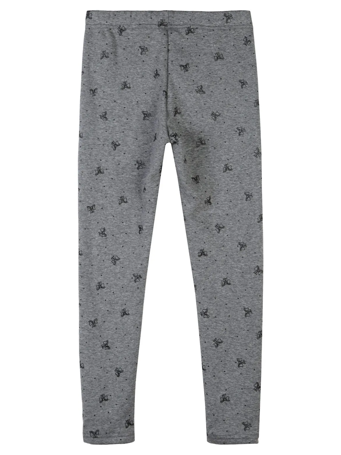Jebellina Leggings da bambina fiocchi glitter con interno felpato - grigio