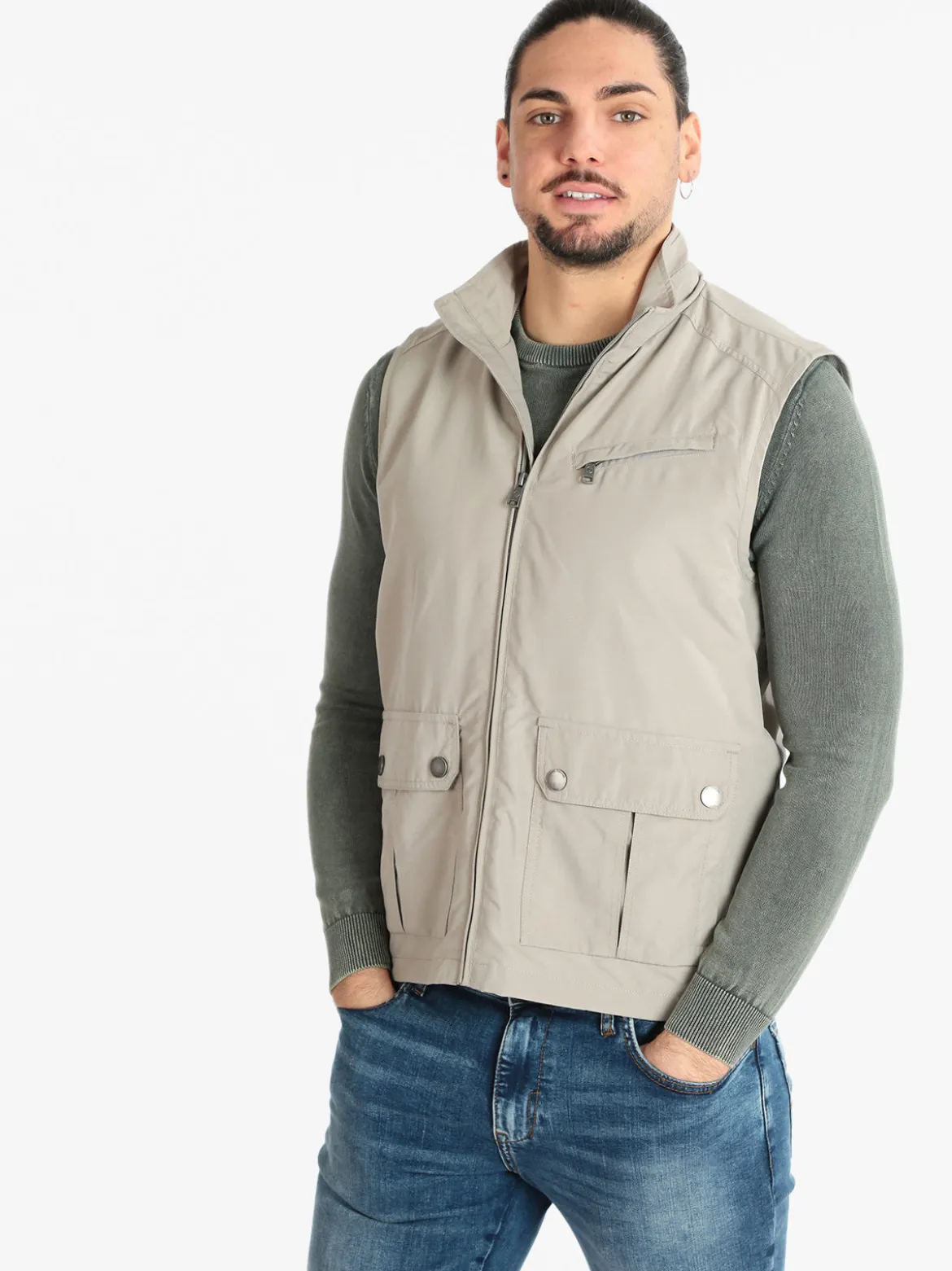 J.E. Mc Collum Gilet multi tasche da uomo
