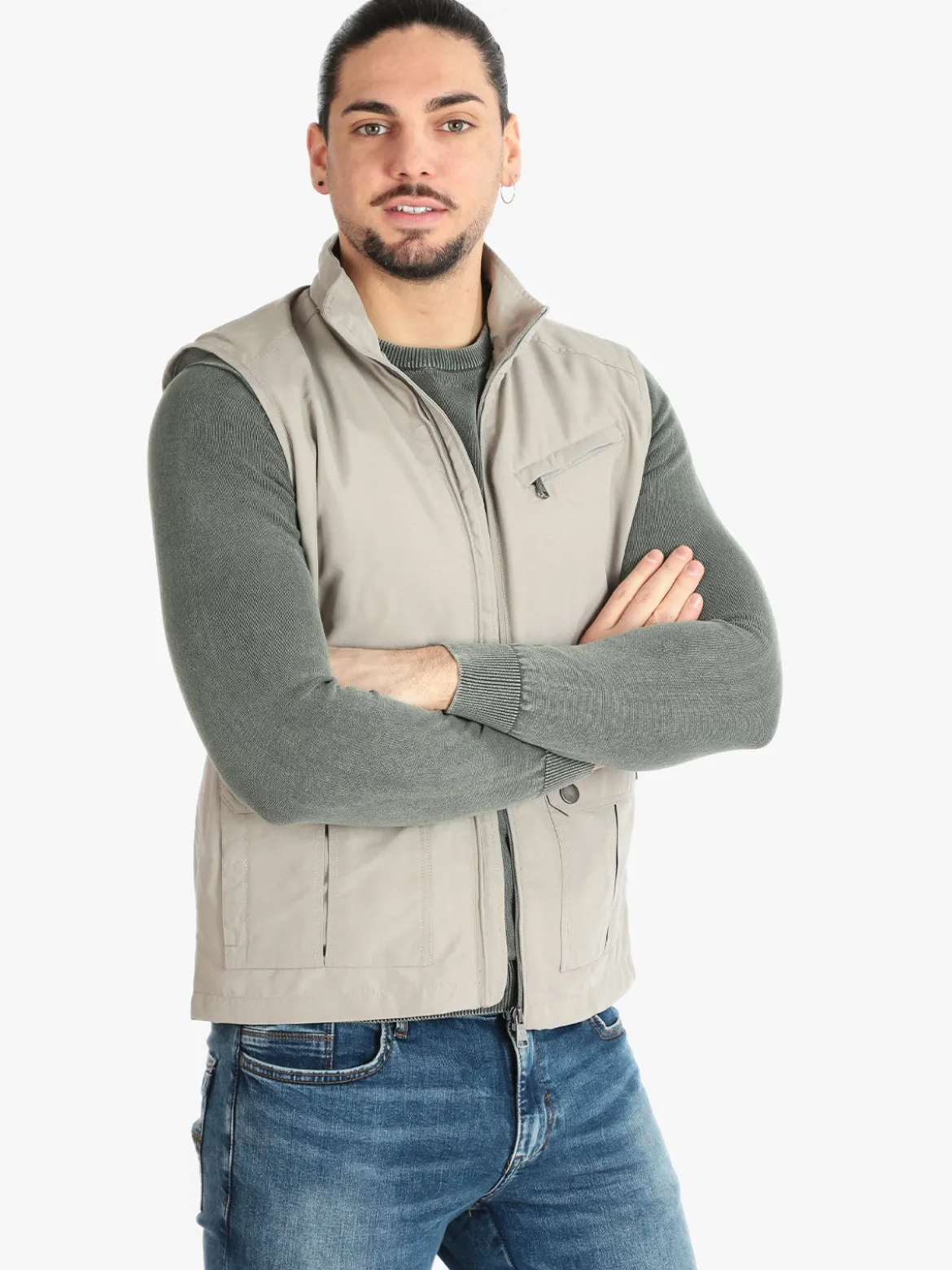 J.E. Mc Collum Gilet multi tasche da uomo