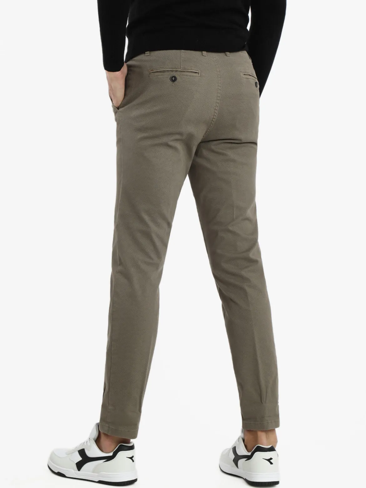 J.E. Mc Collum Pantaloni slim fit da uomo in cotone taglie grandi