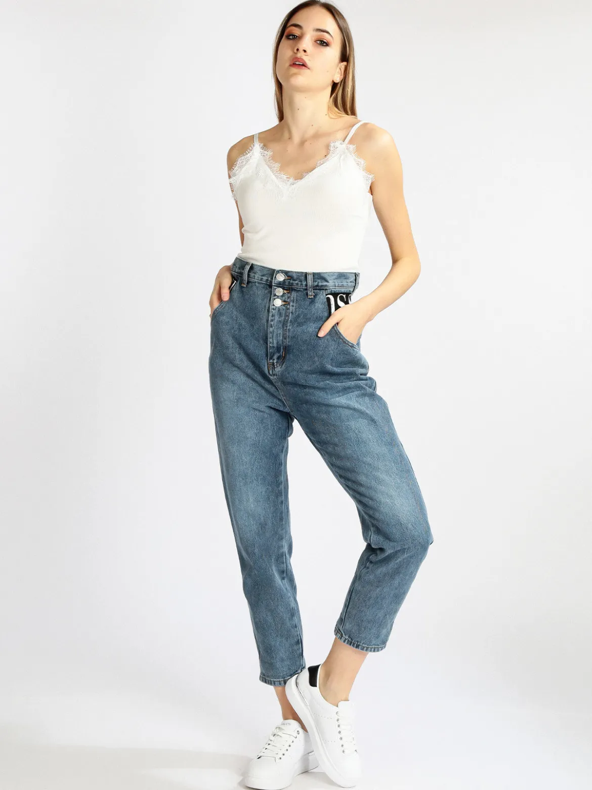 Jessy'S Chic Jeans donna con cavallo basso