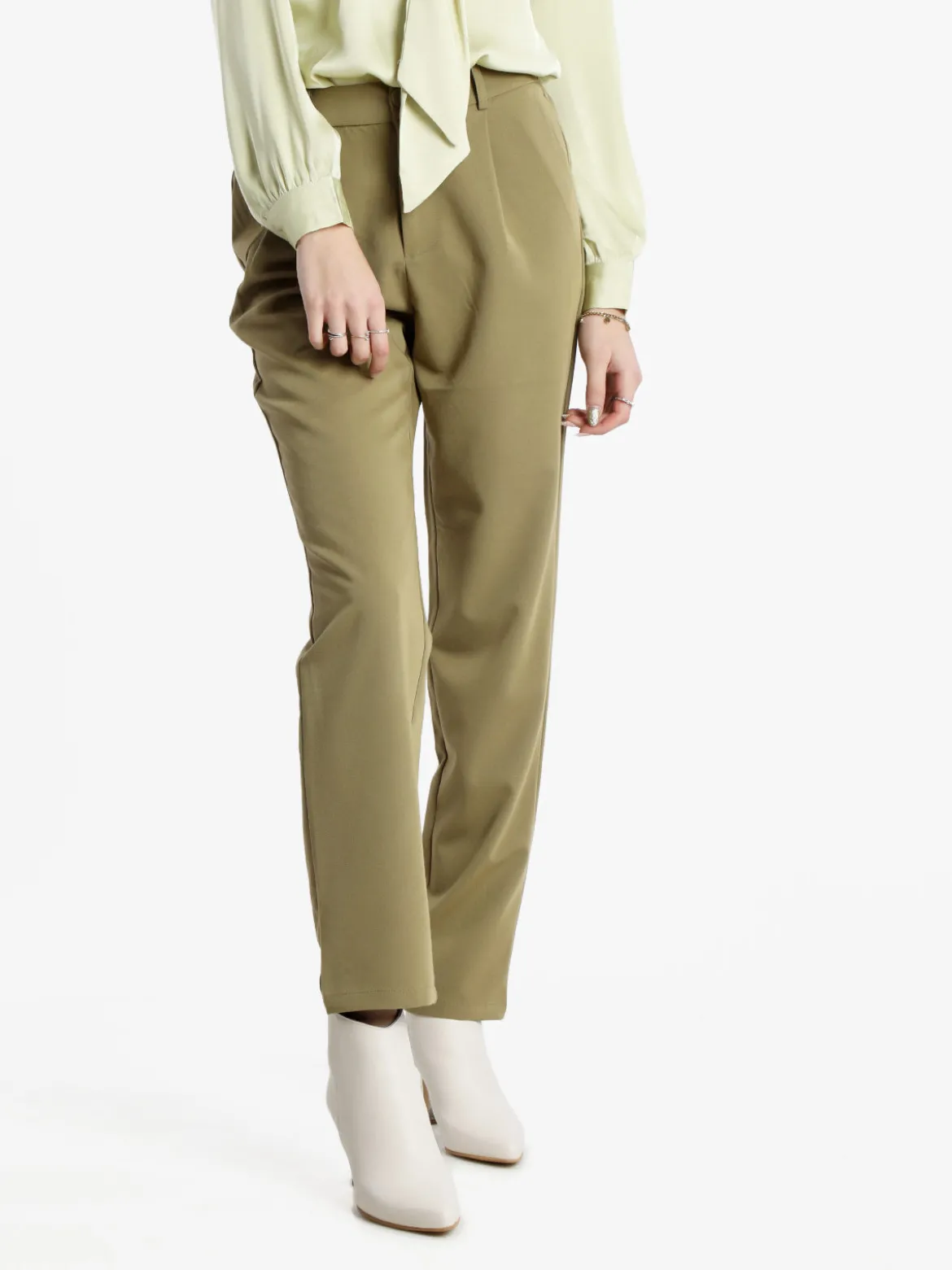 Jmzy Orignal Design Pantaloni donna a vita alta gamba dritta